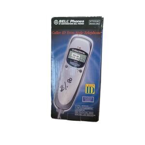 Vintage Bell Telephone Caller ID Trim Style Phone  metalic gray